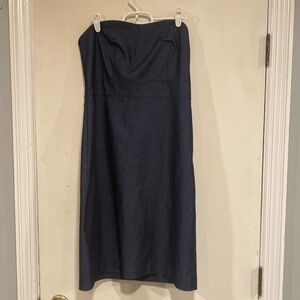 Merona Navy Strapless Midi Dress